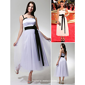 Jessica Lowndes A-line Spaghetti Straps Ankle-length Tulle Emmy/ Evening Dress (FSD0368)
