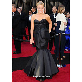 Trumpet/ Mermaid Sweetheart Strapless Court Train Satin Evening Dress inspired by Busy Philipps at the 83st Oscar (FSA1111223)