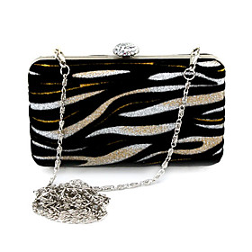 Gorgeous Velvet With Glitter Evening Handbags/ Clutches