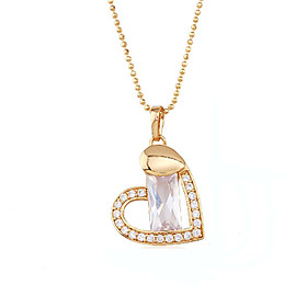 Fashion CZ Cubic Zirconia And Brass With 18K Gold Plated Pendant