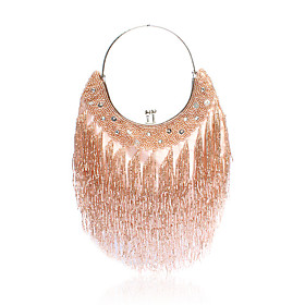 Satin With Beadings Evening Handbags/ Clutches/ Top Handle Bags More Colors Available