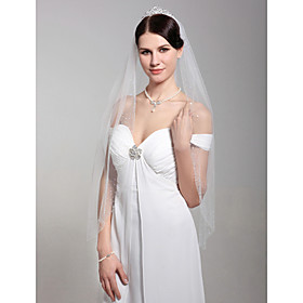 1 Layer Elbow Wedding Veil (0061-RRTS6)