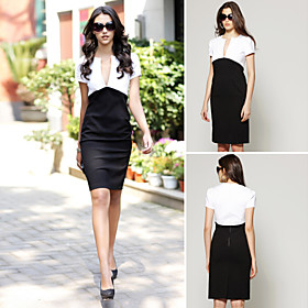 TS Half and Half Bodycon Dress