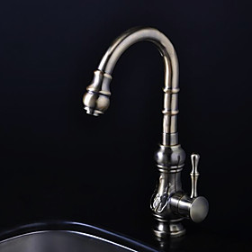 Antique Inspired Kitchen Faucet - Antique Bronze Finish