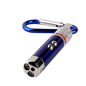 3-in-1 Red Laser   White Light   UV Light LED Flashlight Keychain (3 LR44)