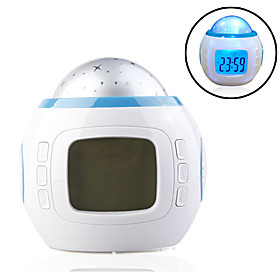 Fantastic Egg Shaped Digital Music Alarm Clock Calendar with Starry Sky Projector