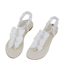 Leatherette Upper Flats With Rhinestone Casual/ Honeymoon Shoes(0987-FANSS F4-6)