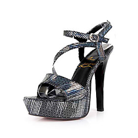 Leatherette Upper Stiletto Heel Sandals Wedding Shoes.More Colors Available Leatherette Upper Stiletto Heel Sandals Wedding Shoes.More Colors Available