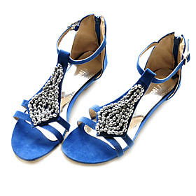 Cloth Upper Wedge Heel Sandals With Beading Party/ Evening Shoes(1180-3190202) More Colors Available