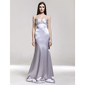 Jenny Empire Sweetheart Floor-length Satin Evening/Gossip Girl Fashion Dress (FSD0283)