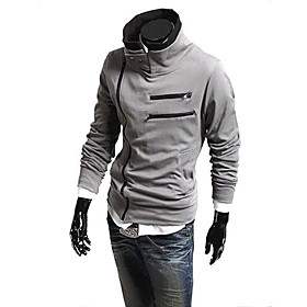 Classic Style Men Slim Fit Sexy Long Zipper Hooded Jackets with Long Sleeve Multi Color Available