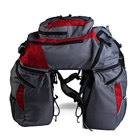 Rain Cover Triple Pannier with Detachable Rucksack (65L 1000D Polyester)