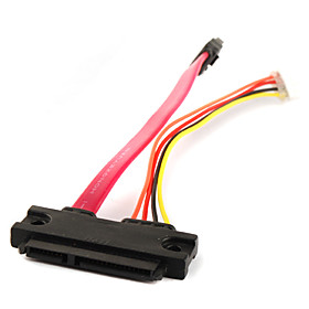 SATA 7 15P Female to SATA 7 4P Cable