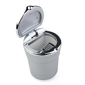 Cup Shaped Ashtray with Blue LED Light for Car (1 CR2032)