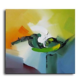 Hand-painted Abstract Oil Painting with Stretched Frame