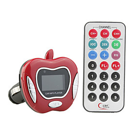 1.0" LCD MP3 Player FM Transmitter with Remote Controller/SD/TF Slot - Red 1.0" LCD MP3 Player FM Transmitter with Remote Controller/SD/TF Slot - Red