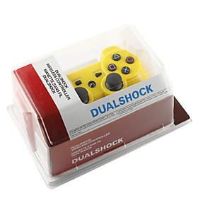 Rechargeable USB DualShock 3 Wireless Controller for Playstation 3/PS3 (Yellow)