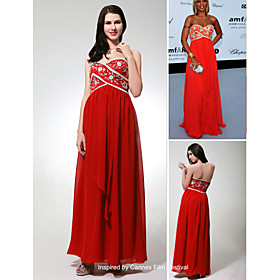 Empire Sweetheart Sweep/ Brush Train Cannes Film Festival/ Evening Dress (FSH0123)