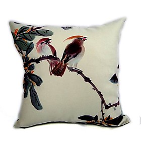 Cushion Cover - Ink Painting Bird III