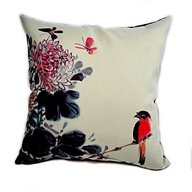 Cushion Cover - Ink Painting Bird II