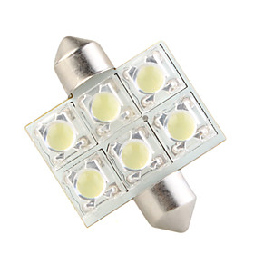 SMD 6LED Car Interior Light Lamp White