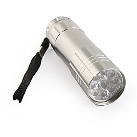 FX-709B 9 LED Mini Flashlight 3XAAA Gray