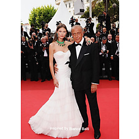 
	Chiffon Trumpet/ Mermaid Sweetheart Floor-length Evening Dress inspired by Bianca Balti	