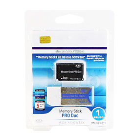 1GB Memory Stick Pro Duo Memory Card and Adapter