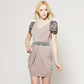 TS Nude Sophisticated Belted Dress TS Nude Sophisticated Belted Dress