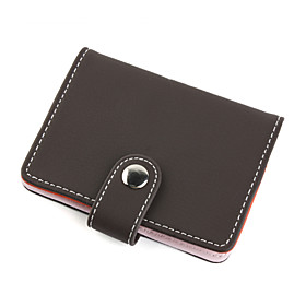 Elegant Leather Business Card Case (Brown)