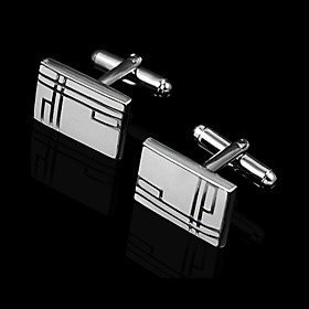 Rectangular Zinc Alloy Cufflinks Groom Wear Accessories Rectangular Zinc Alloy Cufflinks Groom Wear Accessories