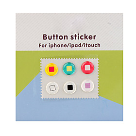Home Button Stickers for iPhone/iPad/iTouch (6 Pack)