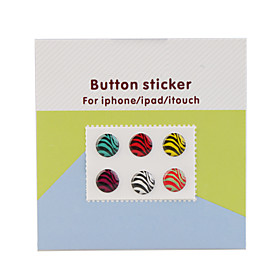 Home Button Stickers for iPhone/iPad/iTouch (6 Pack)