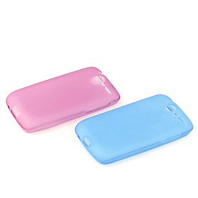Clear Frosted TPU Skin Case for HTC Desier Color Random
