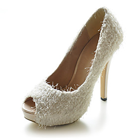 Velvet Upper Stiletto Heel Pumps Wedding Shoes.More Colors Available
