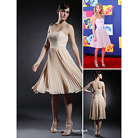 Chiffon A-line Sweetheart Knee-length Cocktail Dress inspired by Taylor Swift (FSD0325)