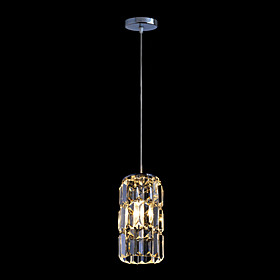 Contemporary Chrome Finish Crystal Pendant Lights