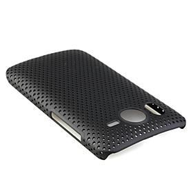 Mesh Hard Back Cover Case for HTC Desier Black