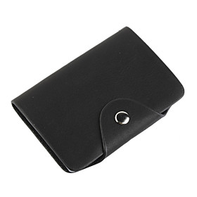 Elegant Leather Business Card Case (Black)