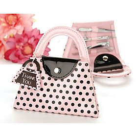 Pink Manicure Set in Purse
