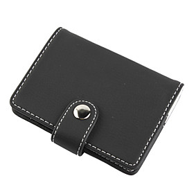 Elegant Leather Business Card Case (Black)