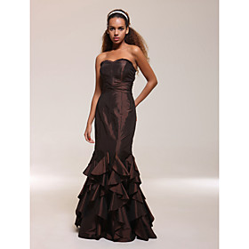 Trumpet/ Mermaid Sweetheart Floor-length Taffeta Prom/ Evening Dress (FSH0052)