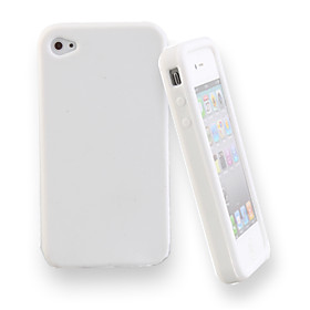 Silicone Protective Case for iPhone4 (White)