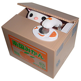 Creative Stealing Money Cat Design Coin Bank Saving Box
