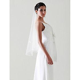 1 Layer Elbow Wedding Veil(0061-1554)