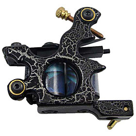 Low Carbon Steel Tattoo Machine Shader with 10 Wrap Coils