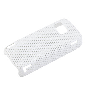 Mesh Hard Back Cover Case for Nokia 5800 White