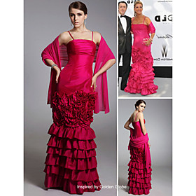 Trumpet / Mermaid Spaghetti Straps Brush Train Cannes Film Festival Dress / Evening Dress (FSH0120)