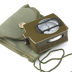 Professional Pocket Geology Compass with Strap Carrying Pouch