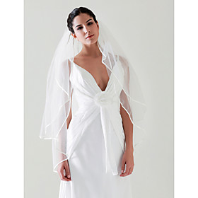 2 Layers Fingertip Wedding Bridal Veil